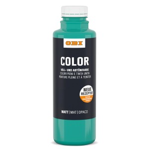 OBI Color Voll- und Abtönfarbe 500ml in Mint. Ideal zum Abtönen von Wandfarben.