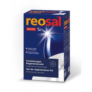 Reosol sale rigenerante fine, confezione da 1 kg per lavastoviglie e addolcitori.