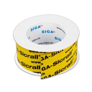 Nastro adesivo giallo Sicrall 60, rotolo da 15 m per accessori isolanti.