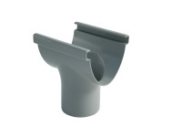 Marley Duplex Dachrinnen-Stutzen RG 80 - DN 53 Grau