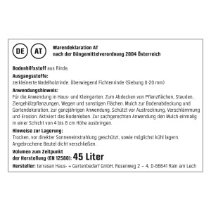 Informazioni sul pacciame di corteccia fine GROW by OBI, sacco da 45l, per la copertura del suolo e la soppressione delle erbacce.