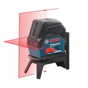 Niveau laser lignes Bosch Professional GCL 2-15 avec ligne laser horizontale et verticale.