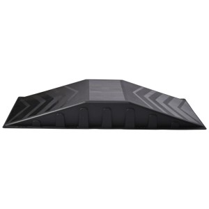 Rampa da skate in plastica nera Starplast, adatta per skateboard, pattini in linea, scooter e BMX.