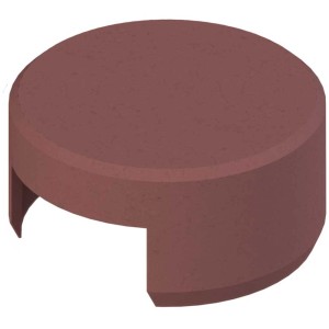 Terminale per bordura aiuola in terracotta, Ø 10 cm, per bordure e vialetti.