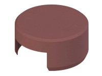 Rasenkantenstein-Endstück Bio Ziegelrot Ø 10 cm