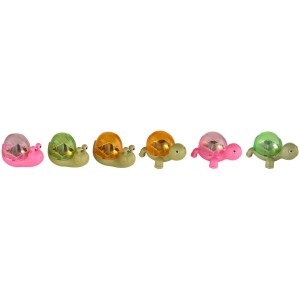 Globo LED luci solari, figure di animali, plastica, colori assortiti, 6 pezzi