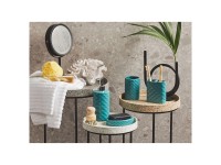 Beliani Badaccessoires-Set Guatire Keramik Türkis 4-tlg.