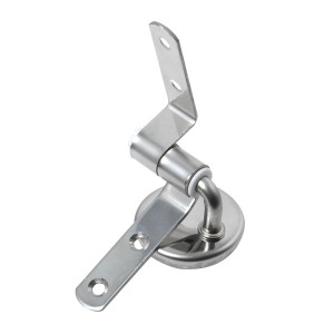 Cerniera sedile WC MSV in acciaio inox, argento, per accessori sedile WC.