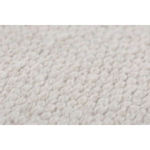 Gros plan : tapis Andiamo Missouri, 60x120 cm, crème. Poils courts, texture douce.