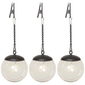 Star Trading Solar-Globe: Transparente LED-Dekoration mit Clip zur Befestigung, ideal als Solar-Laterne.