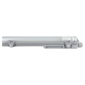 Lampada stagna a LED grigia E2 Elektro Classic M 18W, vista dettagliata.