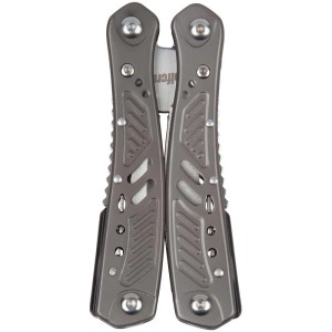 Wolfcraft Multitool 13en1, set d'outils gris, fermé. Outil polyvalent compact pour loisirs et artisanat.