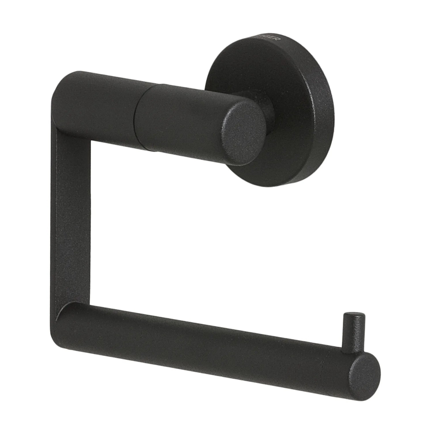 Toilettenpapierhalter Aus Eisen – Schwarz Satiniert, Mit Stauraum Für 3 Ersatzrollen, 63,5 Cm Hoch