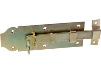 Türriegel Stahl verzinkt Gelb 180 x 65 mm Türriegel Stahl verzinkt Gelb 180 x 65 mm