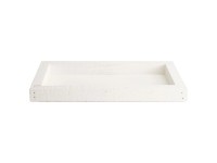 DecoFinder Holztablett Weiss 2 x 28 x 15 cm