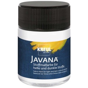 Kreul Javana Stoffmalfarbe Weiss, 50ml. Stofffarbe für helle und dunkle Textilien.