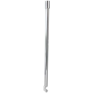 Support de plafond en aluminium pour barre de douche, finition brillante, pour la stabilisation.