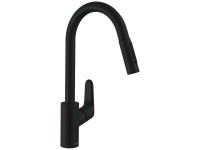 Hansgrohe Einhebel-Küchenmischer Focus M41 240 Mattschwarz