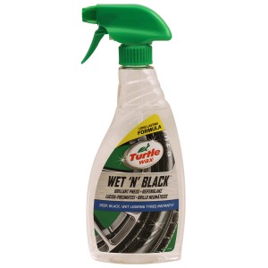 Turtle Wax Wet'n Black 500ml per una brillantezza duratura dei pneumatici.