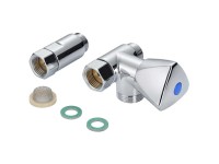 Technline Anschlussventil Messing verchromt 1/2