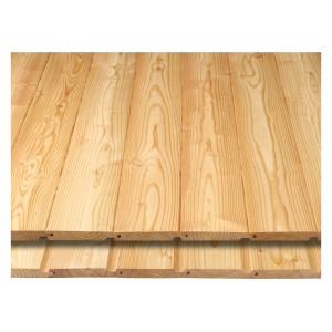 Pannelli in legno di douglas non trattato con linguetta e scanalatura per pareti e soffitti.