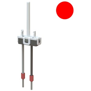 Cartouche lumineuse LED rouge pour interrupteur/bouton et petite combinaison, accessoires pour boîtes de dérivation.