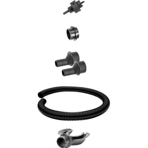 Waterform Set di collegamento per serbatoi d'acqua piovana, 6 pezzi, con sega a tazza, tubo e connettori.
