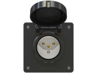 Steckdose Exo 1 x Typ13 IP55 Schwarz Gr. 1 x 1 Steckdose Exo 1 x Typ13 IP55 Schwarz Gr. 1 x 1