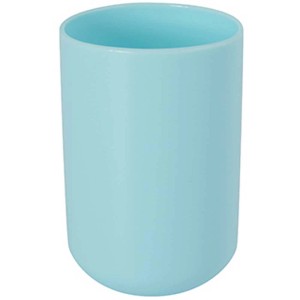 MSV Zahnputzbecher Inagua aus Polyresin in Pastellgrün.