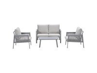 Garden Impressions Lounge-Set Preci Aluminium Vironwood Taupe 4-tlg.