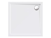 Piatto doccia in acrilico Teso Bianco (HxLxP) 80 x 80 x 2,5 cm