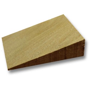Cuneo in legno di acacia, 80x60x20mm, per livellare e spessorare.