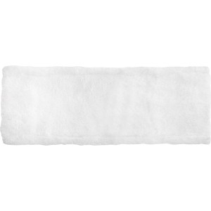 Lingette de remplacement blanche pour balai à franges, adaptée au nettoyage humide et sec.