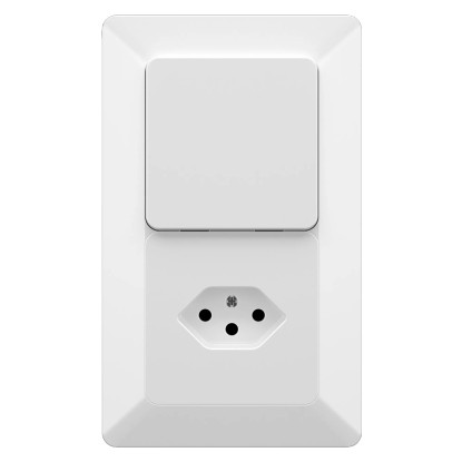 UP-Druckschalter Modino Priamos Weiss