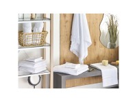 Badehandtuch-Set Atiu mit Badematte Frottee Baumwolle Weiss 9-tlg. Badehandtuch-Set Atiu mit Badematte Frottee Baumwolle Weiss 9-tlg.