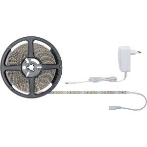 Set striscia LED Paulmann SimpLED, 5m, bianco caldo, su bobina con trasformatore.