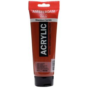 Amsterdam Acrylfarbe Siena Gebrannt Dunkel, 250ml Flasche.