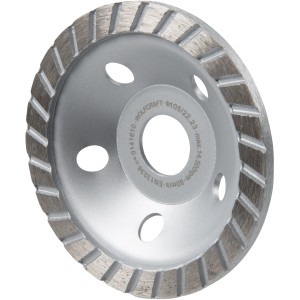 Meule boisseau diamantée Wolfcraft Standard, Ø 105 mm pour meuleuses d'angle.
