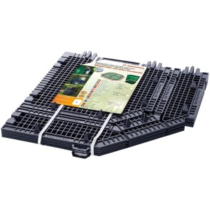 Grille de fond noire Garantia pour composteur 400-600 l, protège des rongeurs.