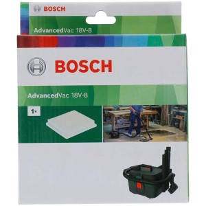 Filtre plissé Bosch pour AdvancedVac 18V-8, filtre de remplacement plat pour aspirateur.