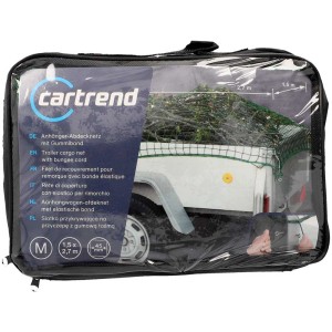 Rete per rimorchio Cartrend 1,5x2,7m con elastico in custodia. Accessorio per rimorchi auto.