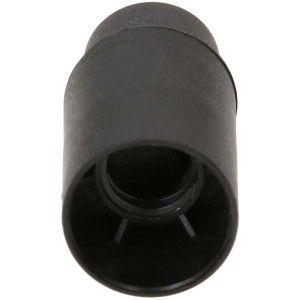 Douille noire E14 lisse M10 x 1 pour installation de lampe.