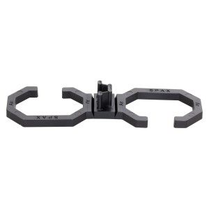 Entretoise noire Spax Air, 6,5 mm, en plastique, pour terrasse.