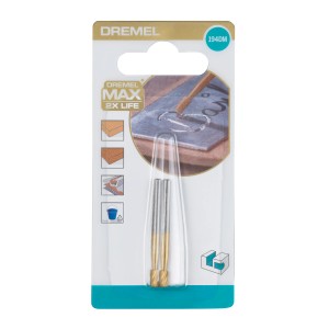 Fresa per incisione Dremel Max 194DM in blister, accessorio per miniutensili.