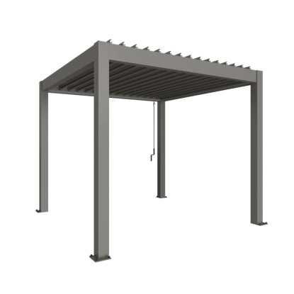 Biohort Pergola quarzgrau-metallic 3 x 3 m