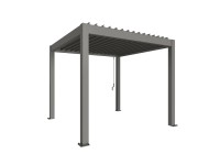 Biohort Pergola quarzgrau-metallic 3 x 3 m