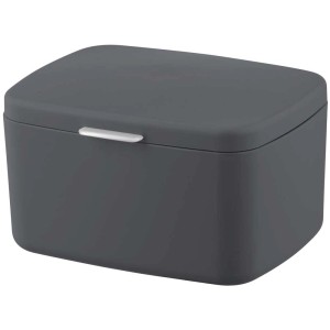 Box da bagno Barcellona antracite con coperchio, ideale per accessori bagno.