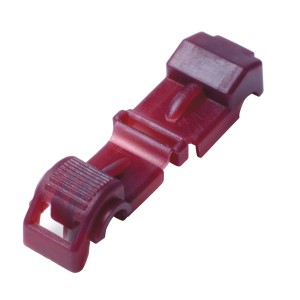 Connettore Gardena per cavo perimetrale robot tagliaerba, rosso, dettaglio.