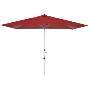 Ombrellone rettangolare bordeaux Expert Auto Tilt, 300x200 cm, con manovella e regolazione in altezza.