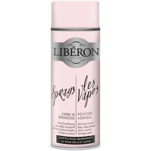 Libéron Sprühfarbe seidenmatt Rosa, 0,4 l Dose. Effektfarbe für Möbel und Objekte.